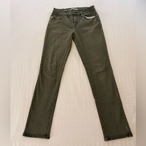 Levi’s Mid Rise skinny Jeans Olive Green Stretch Women’s - Size 29